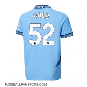 Manchester City Oscar Bobb #52 Replik Heimtrikot 2024-25 Kurzarm